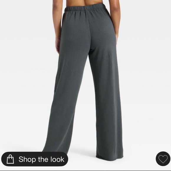 Wild Fable Black Wide Leg Lounge Pants - Picture 3 of 7